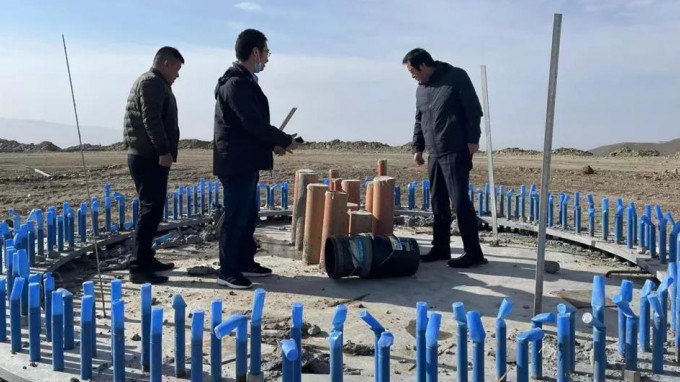 水电设计院督查白银平川区西格拉滩20兆瓦疏散式风电总承包(EPC)项目复工复产事情