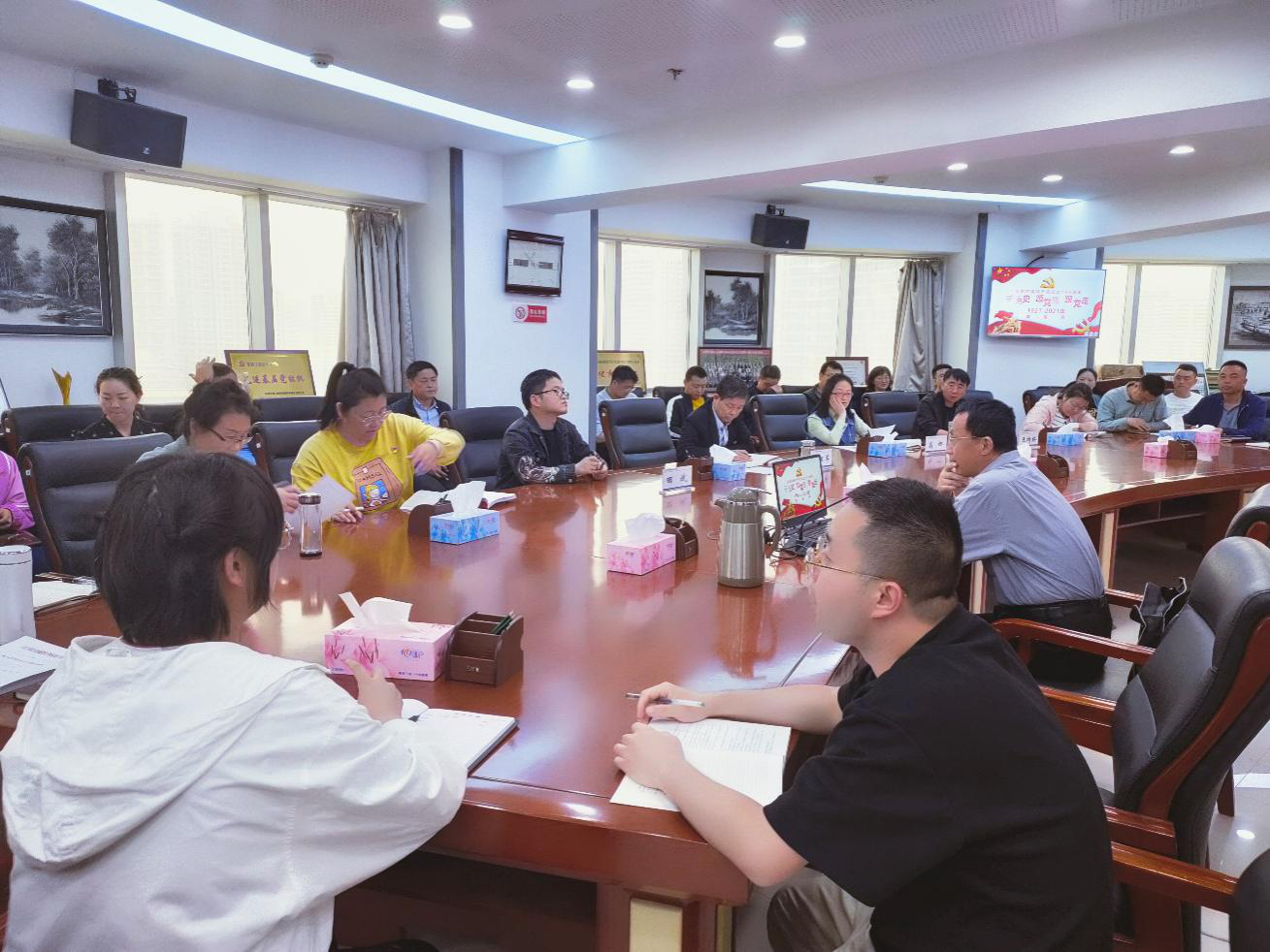 学党史 颂党恩 跟党走<br/>兰州乾元交通妄想设计咨询有限公司党委组织开展党史专题党课