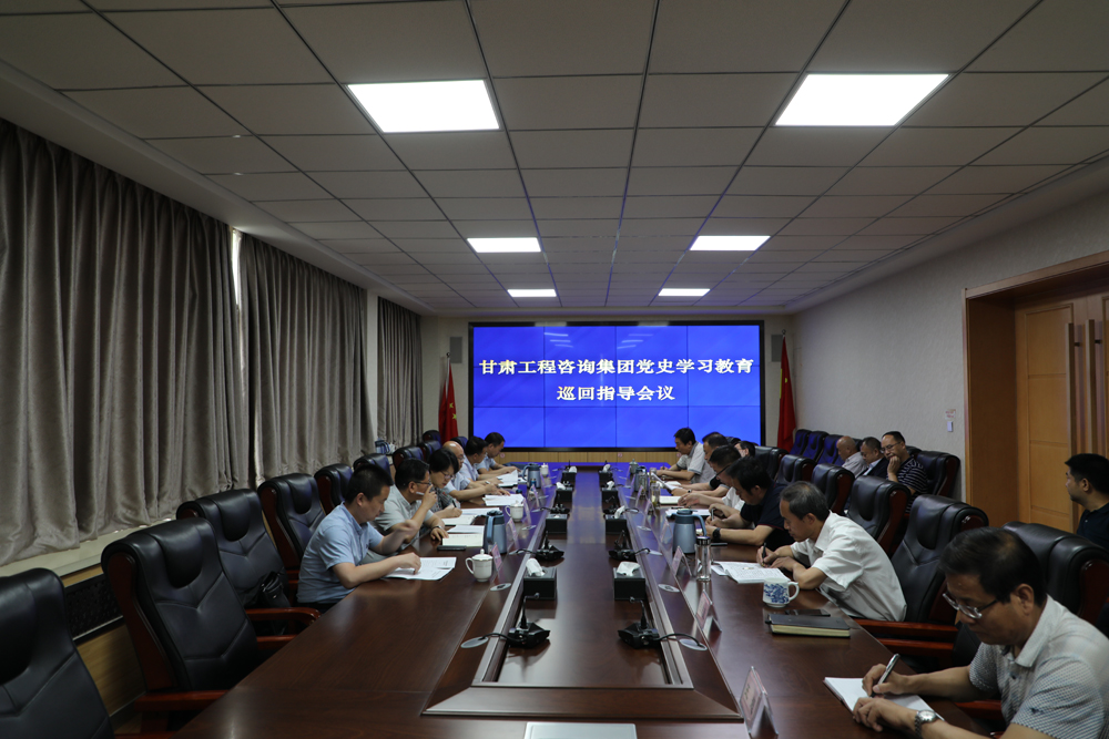 甘肃WM视讯集团党史学习教育第四巡回指导组对水电设计院党史学习教育事情开展情形举行巡回指导